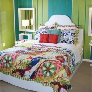 Anthropologie Bella Full Quilt/ 2 Shams